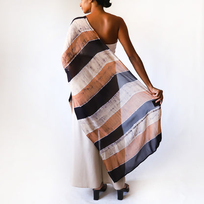 Neutral Loom Batik Shawl