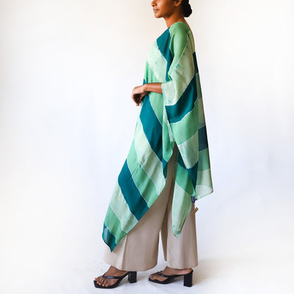Forest Rhythm Batik Shawl