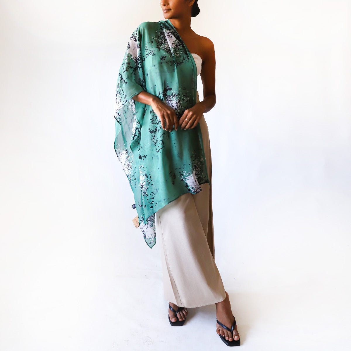 Meadow Splash Batik Shawl