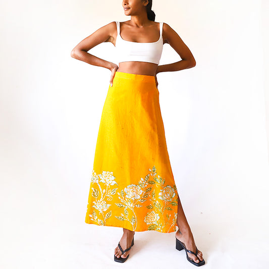 Golden Rose Batik Skirt