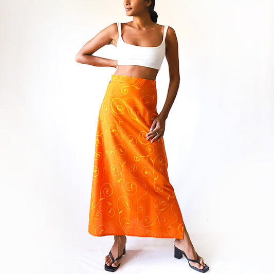 Coral Vine Batik Skirt