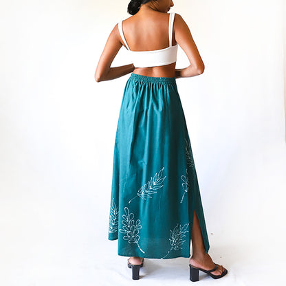 Forest Leaf Batik Skirt