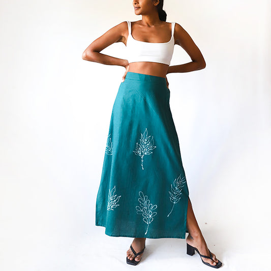 Forest Leaf Batik Skirt