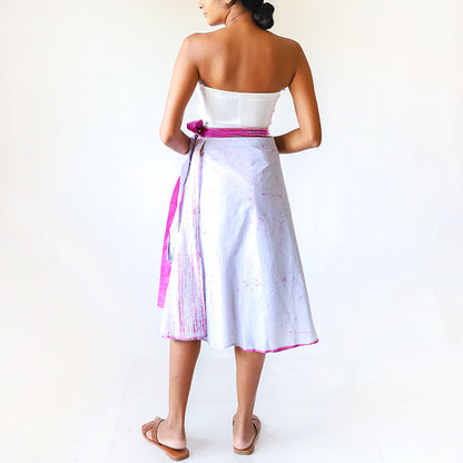 Amethyst Stripe Batik Skirt