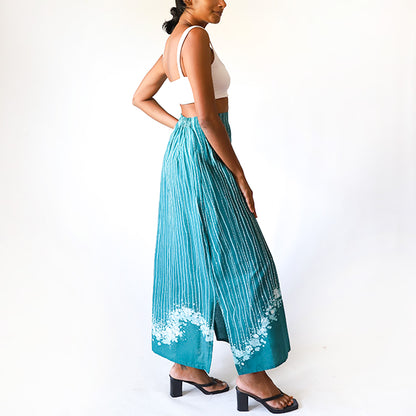 Ocean Stripe Batik Skirt