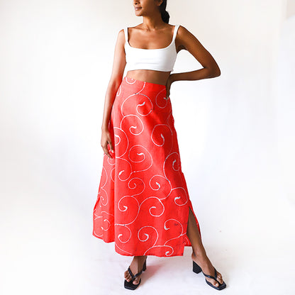 Rose Vine Batik Skirt