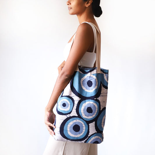 Blue Nazar Batik Tote Bag
