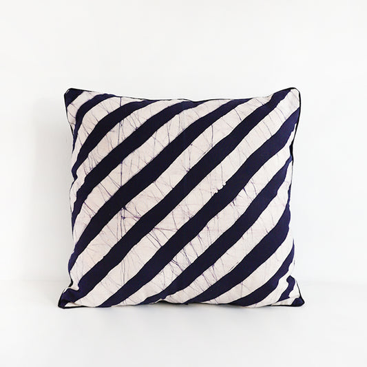 Classic Stripes Batik Cushion Cover