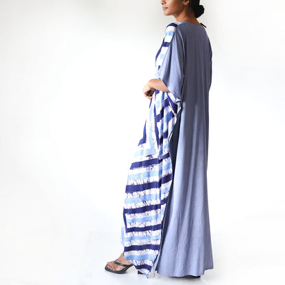 Azure Triangle Batik Kaftan