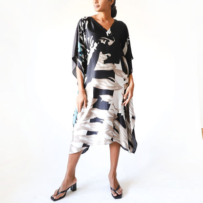 Blue Horizon Batik Kaftan