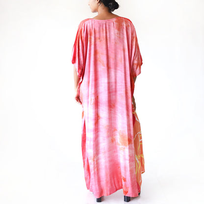 Amber & Ruby Vine Batik Kaftan
