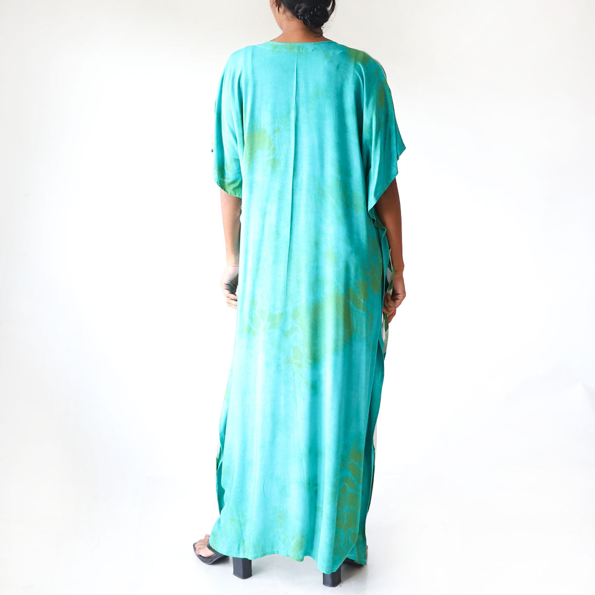 Emerald Stripe Batik Kaftan