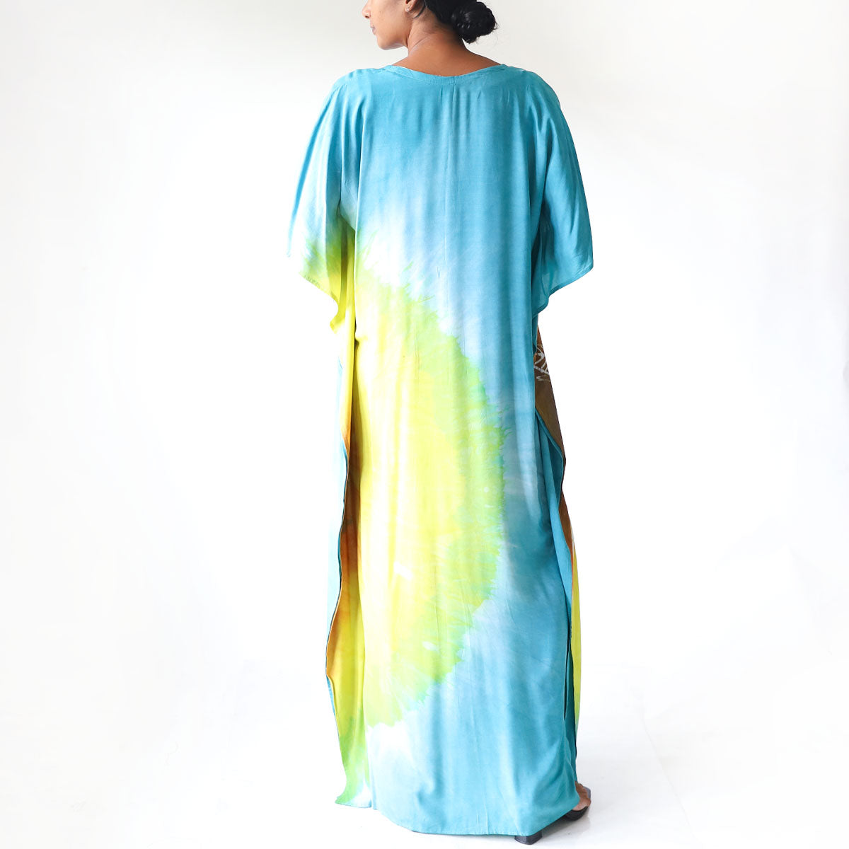 Sky Bloom Batik Kaftan