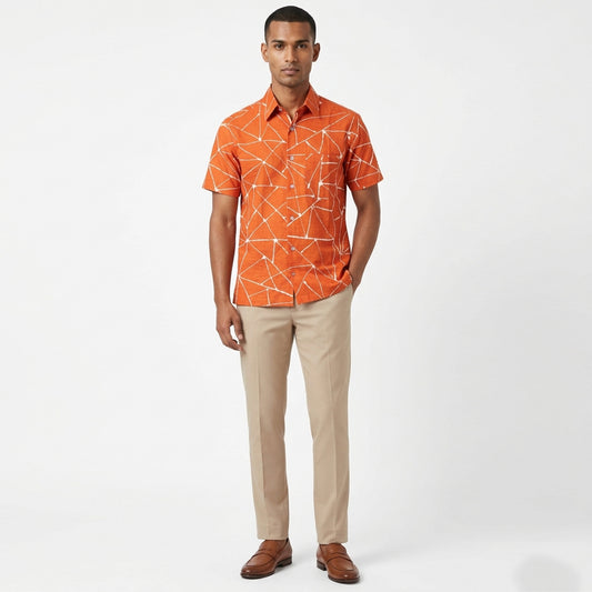 Saffron Cloud Batik Shirt