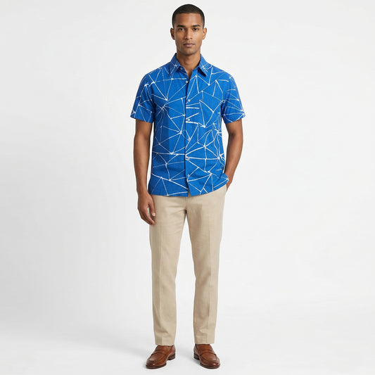 Indigo Current Batik Shirt