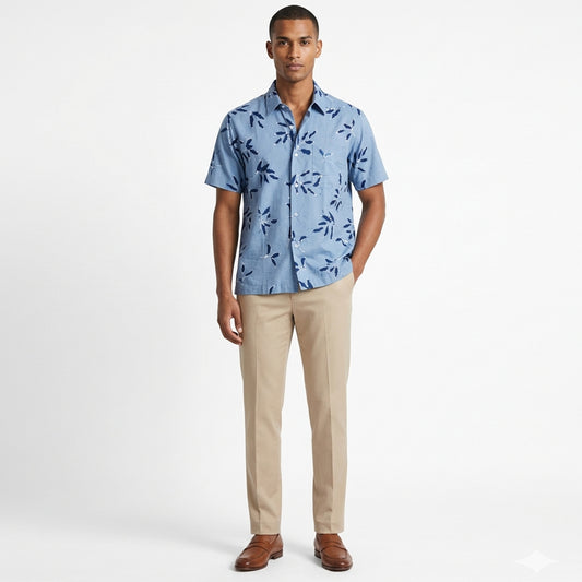 Azure Tide Batik Shirt
