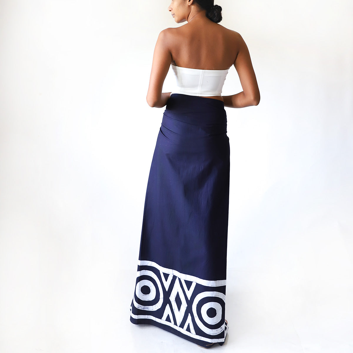 Midnight Geometry Batik Sarong