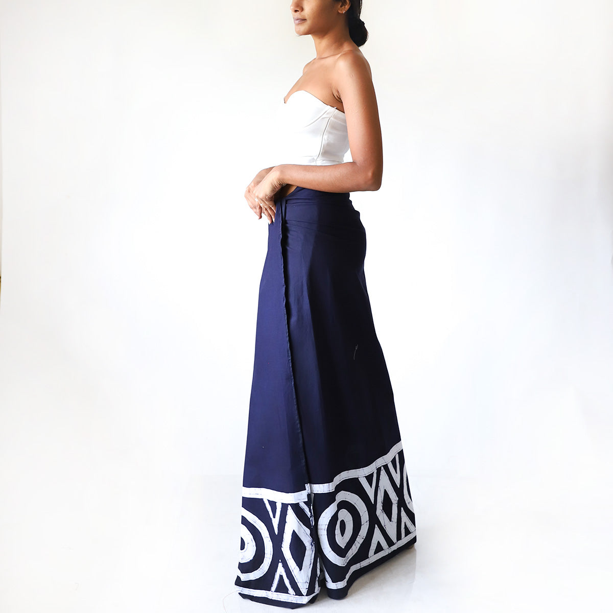 Midnight Geometry Batik Sarong