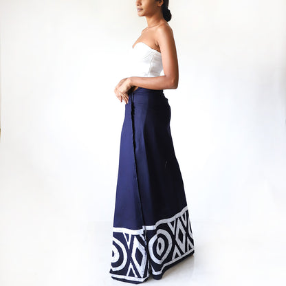 Midnight Geometry Batik Sarong