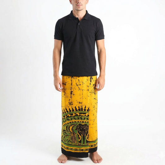 Mandala Gold Batik Sarong