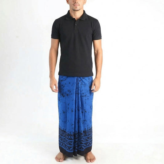 Indigo Wave Batik Sarong