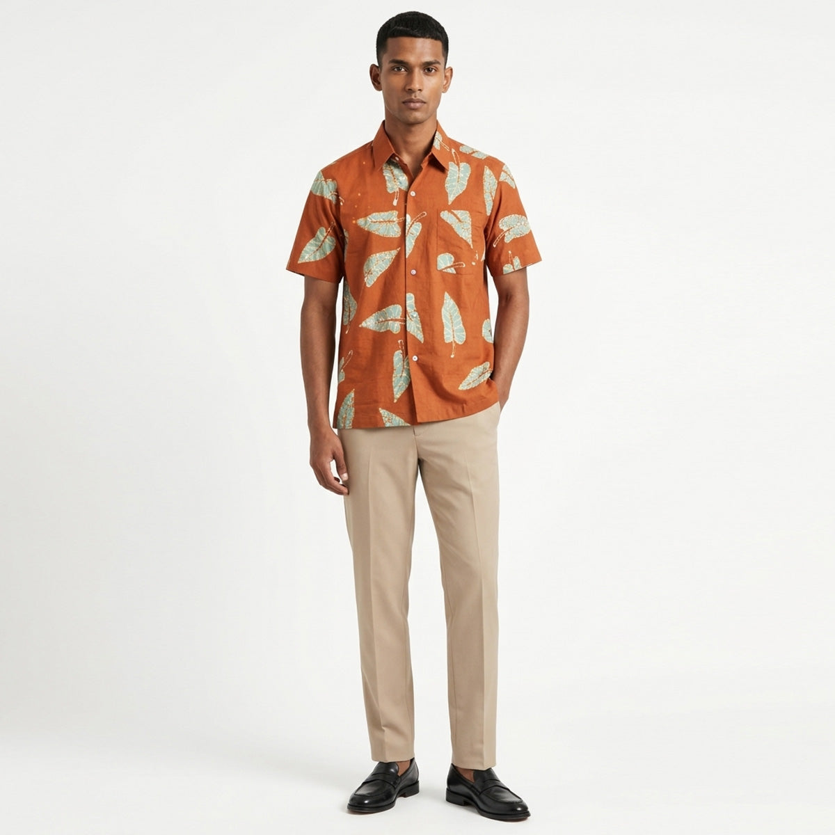 Tropic Monstera Batik Shirt