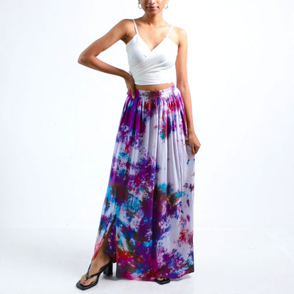Violet Tie Dye Skirt
