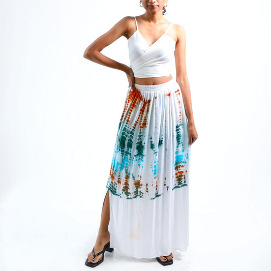 Leafy Tie Dye Skirt