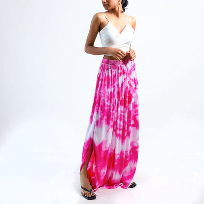 Rosy Tie Dye Skirt