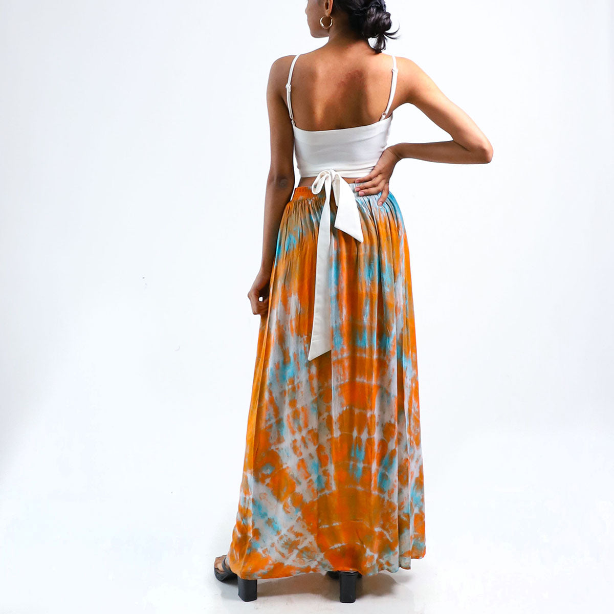Rust Tie Dye Skirt