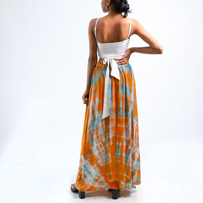 Rust Tie Dye Skirt