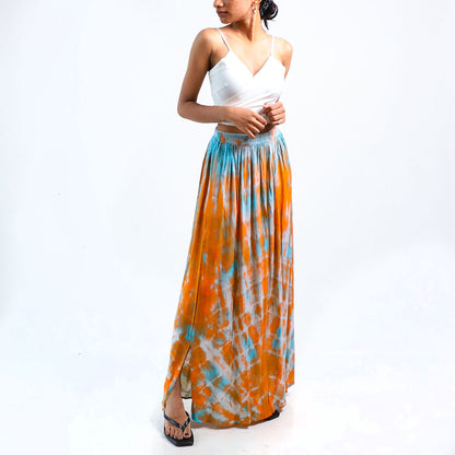 Rust Tie Dye Skirt