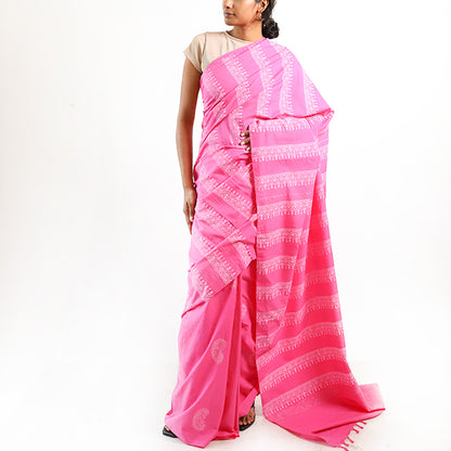 Fuchsia Radiance Saree