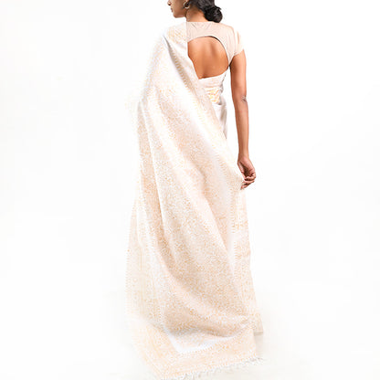 Ivory Luxe Saree