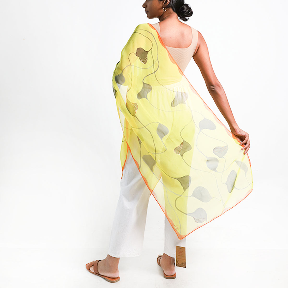 Sunshine Chiffon Shawl