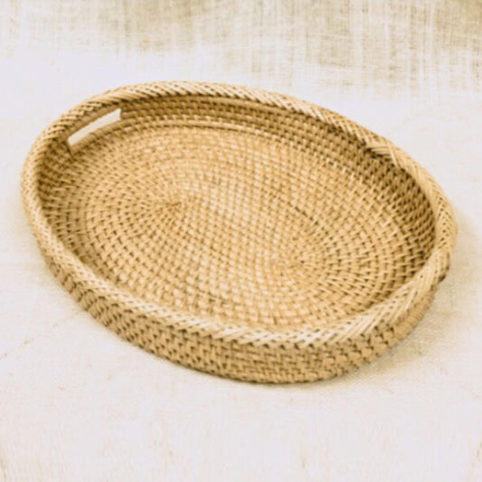 Cane Small Oval Tray