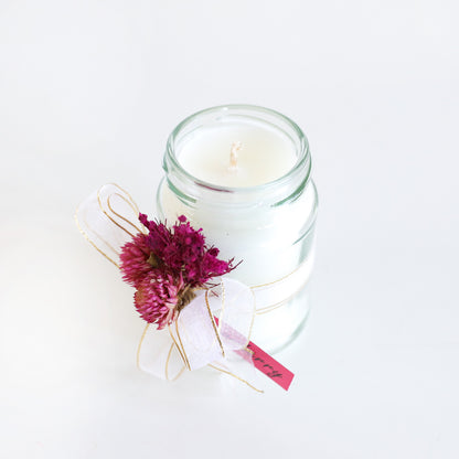 Strawberry Glass Jar Candle