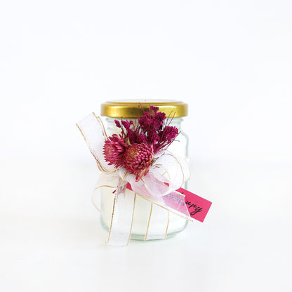 Strawberry Glass Jar Candle