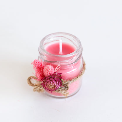 Strawberry Glass Jar Candle