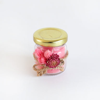 Strawberry Glass Jar Candle