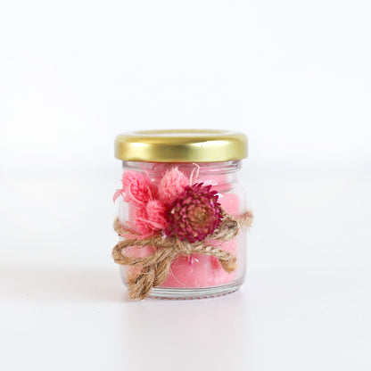 Strawberry Glass Jar Candle