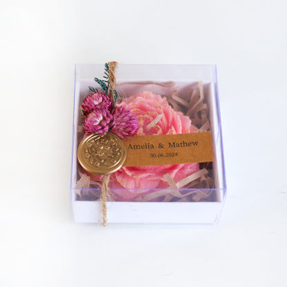 Pink Rose Candle