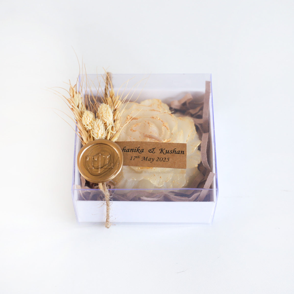 Gold Rose Candle