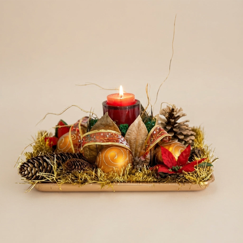 Gold Christmas Centre Piece