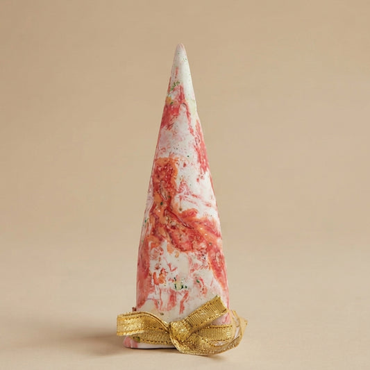 Marbled Red Mini Christmas Tree