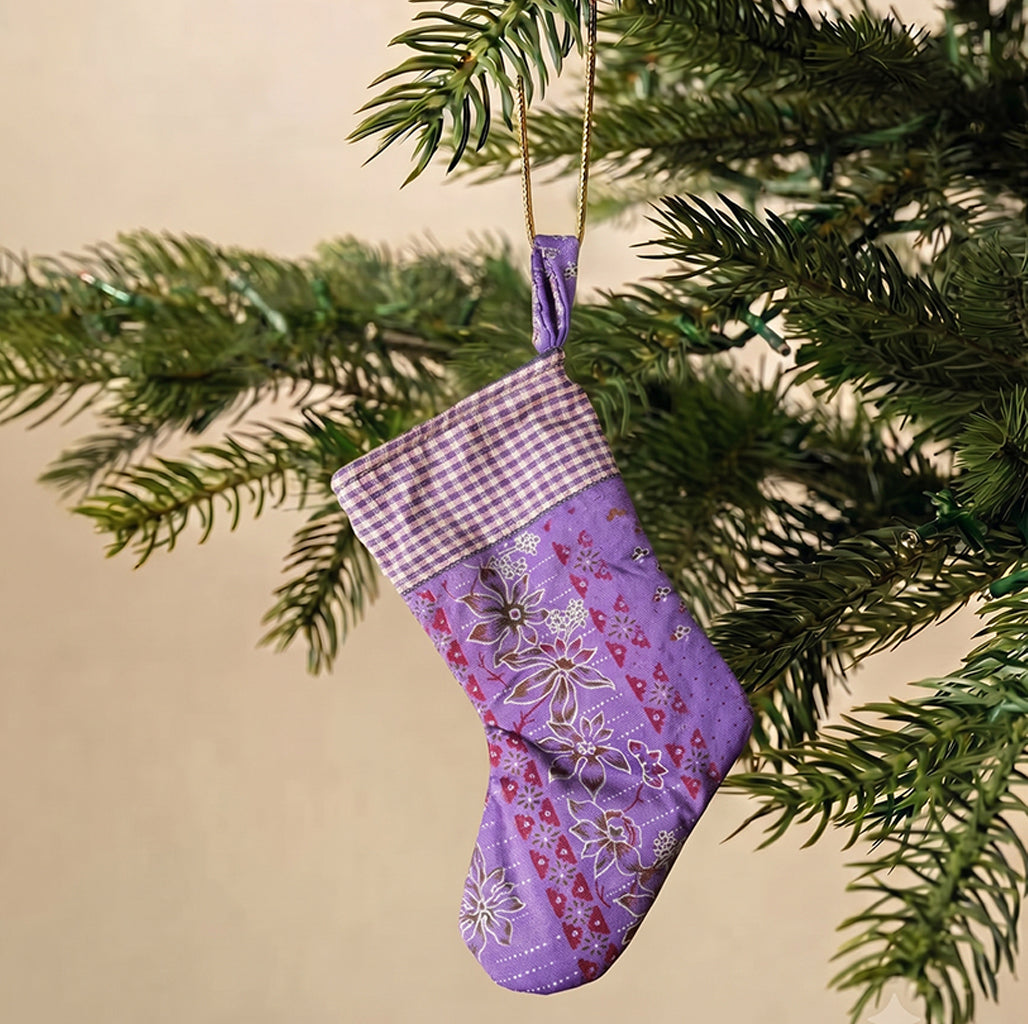 Royal Plum Christmas Stocking