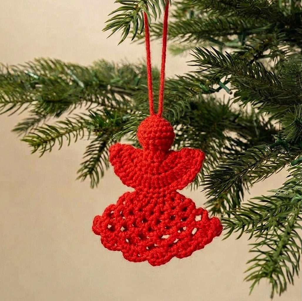 Ruby Angel Tree Ornament