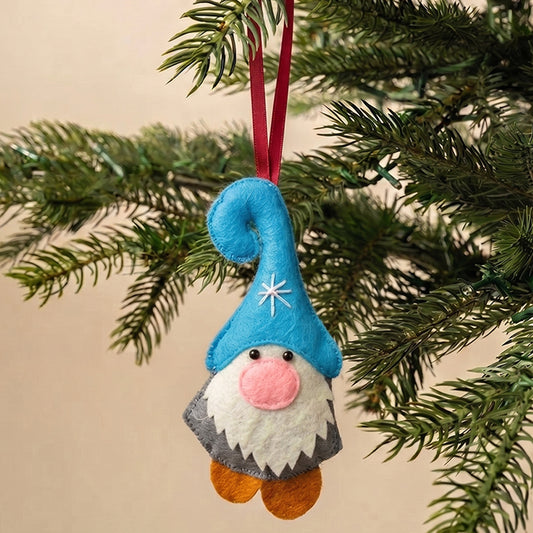 Blue Gnome Ornament