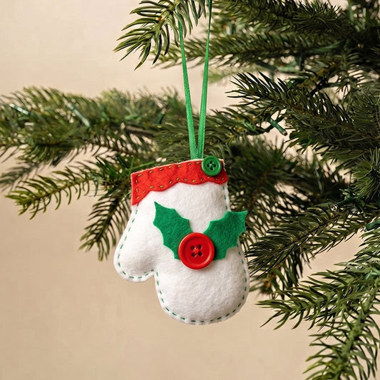 White Mitten Ornament