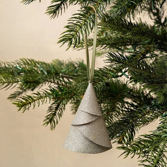 Silver Paper Tree Ornament